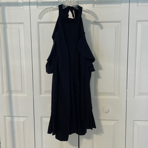 Free People Black high neck Cocktail dress with cutout shoulders and back size M